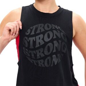 BuffBunny Women’s Black Strong Graphic Muscle Tank